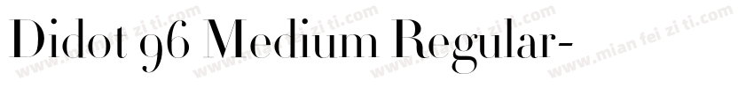 Didot 96 Medium Regular字体转换